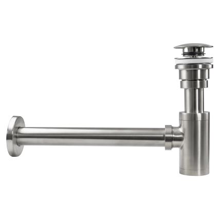 REA-A4400 - Washbasin trap with CLICK-CLACK waste, Ø 6.4 cm, nickel