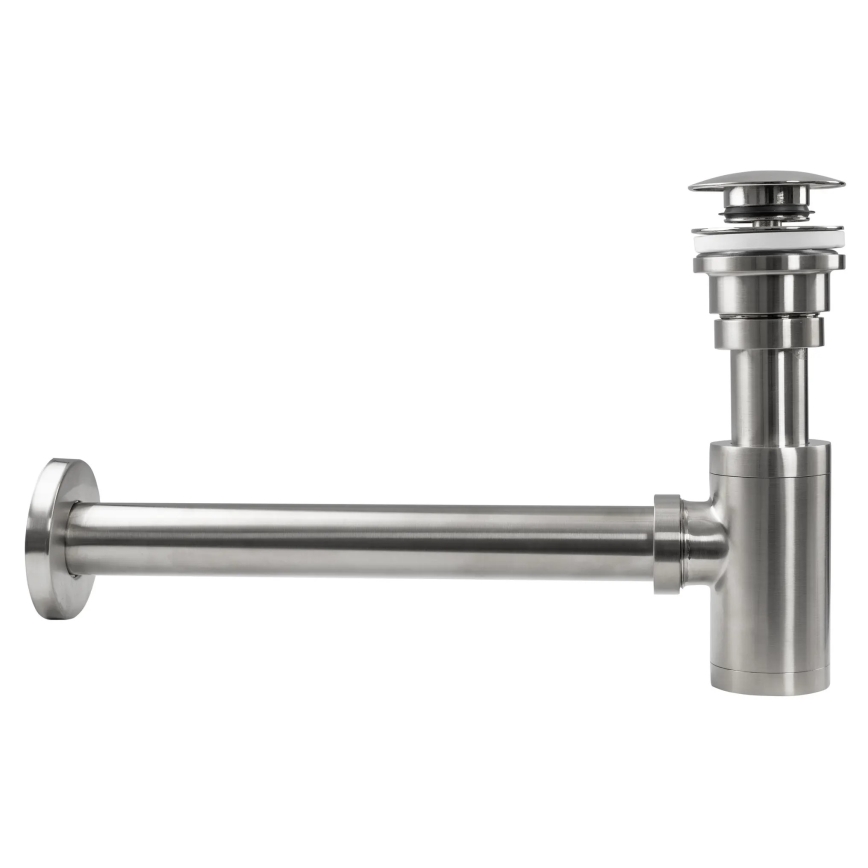 REA-A4400 - Washbasin trap with CLICK-CLACK waste, Ø 6.4 cm, nickel