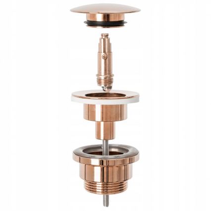 REA-A533A - Click-Clack washbasin drain Ø 6.4 cm, rose gold