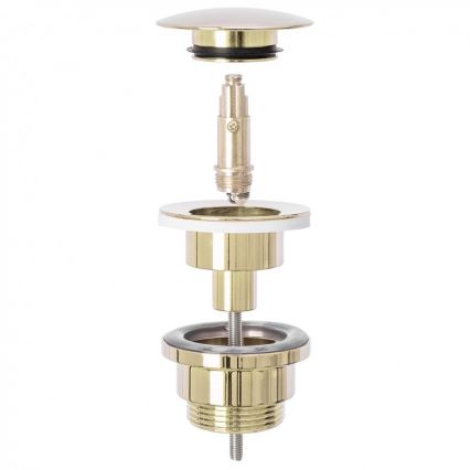 REA-A5692 - Basin trap with CLICK-CLACK waste, diameter 6.4 cm, gold finish