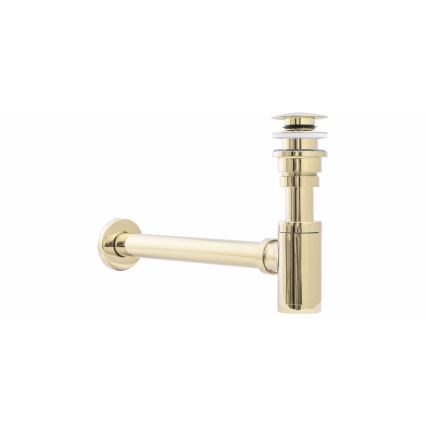 REA-A5692 - Basin trap with CLICK-CLACK waste, diameter 6.4 cm, gold finish