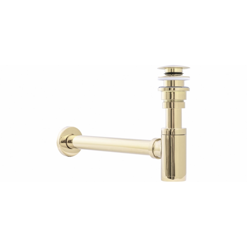 REA-A5692 - Basin trap with CLICK-CLACK waste, diameter 6.4 cm, gold finish