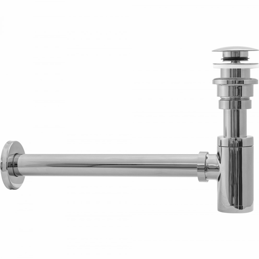 REA-A5693 - Washbasin trap with CLICK-CLACK waste, Ø 6.4 cm, polished chrome
