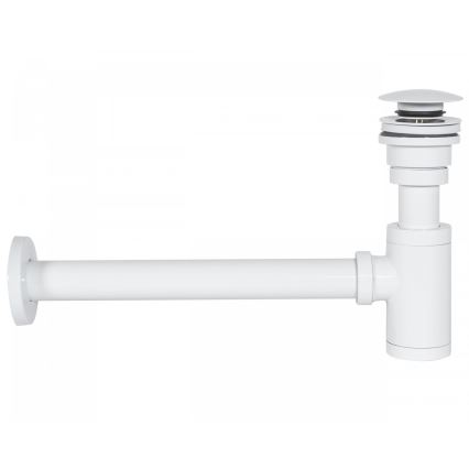 REA-A6952 - Washbasin trap with CLICK-CLACK pop-up waste, diameter 6.4 cm, white