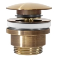 REA-A8110 - Click-Clack washbasin waste, Ø 6.4 cm, gold