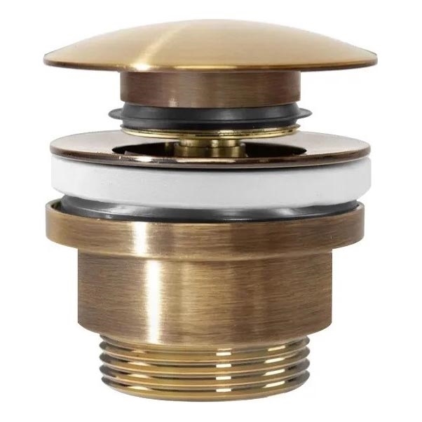 REA-A8110 - Click-Clack washbasin waste, Ø 6.4 cm, gold