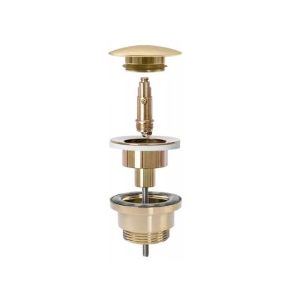 REA-A8110 - Click-Clack washbasin waste, Ø 6.4 cm, gold