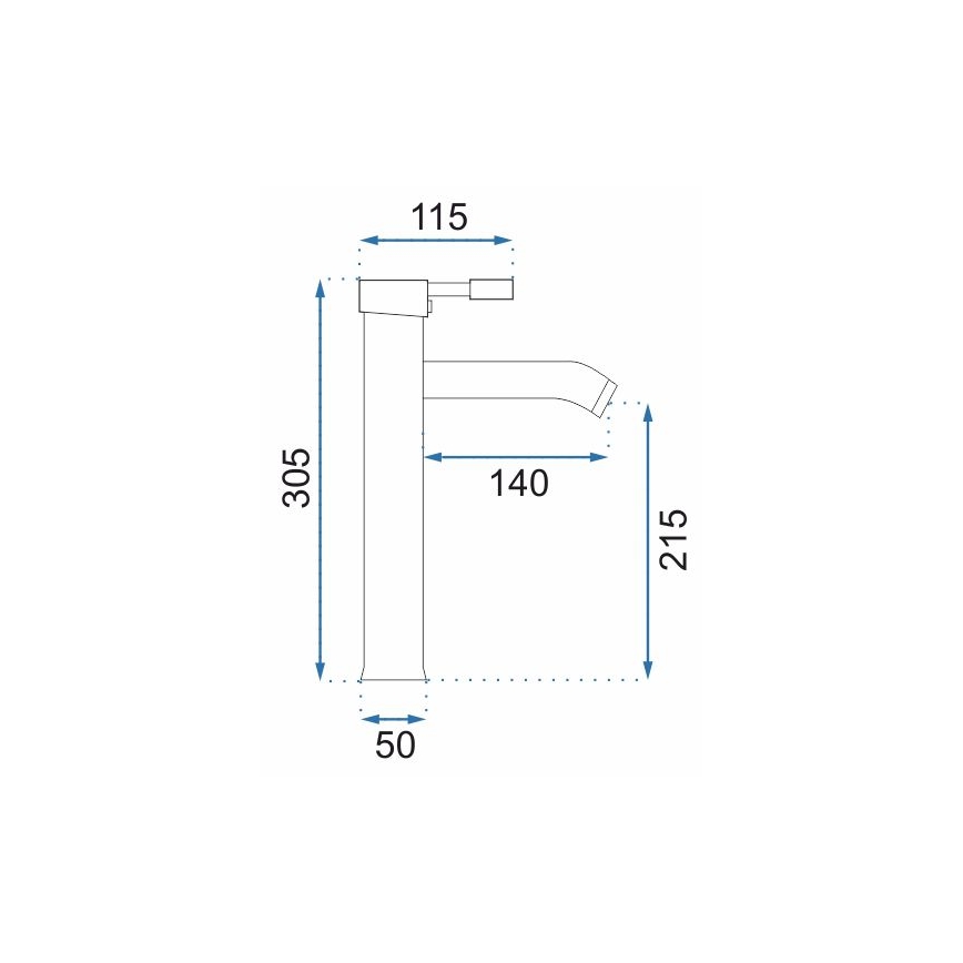 REA-B0027 - GRAF Basin Mixer 30.5 cm Polished Chrome