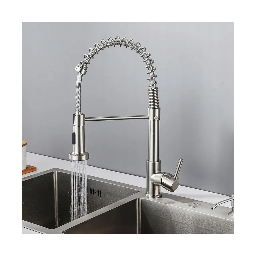 REA-B0417 - COLIN Sink Faucet with Pull-Out Spray, 42.5 cm, Nickel