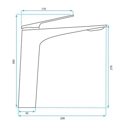 REA-B0493 - AVALON 30 cm Brushed Copper Basin Mixer