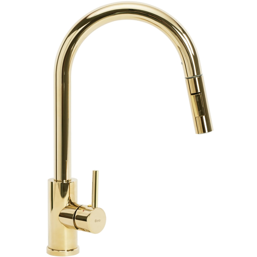 REA-B0669 - FRESH pull-out kitchen faucet, 39.5 cm, gold