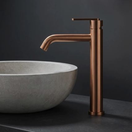REA-B0971 - ONTARIO 30 cm washbasin faucet, brushed copper