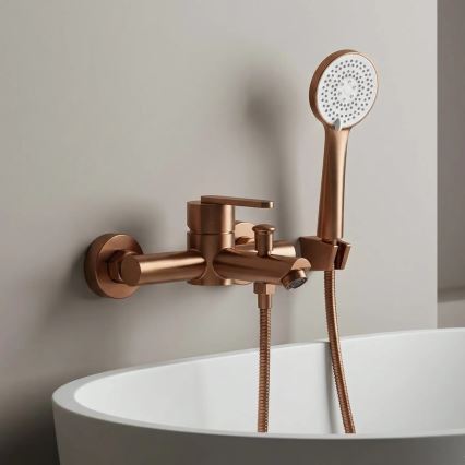 REA-B0973 - ONTARIO Bathtub Mixer Set, Brushed Copper