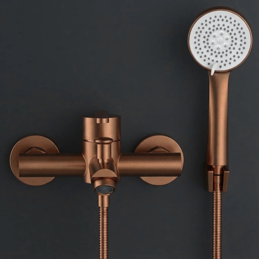 REA-B0973 - ONTARIO Bathtub Mixer Set, Brushed Copper