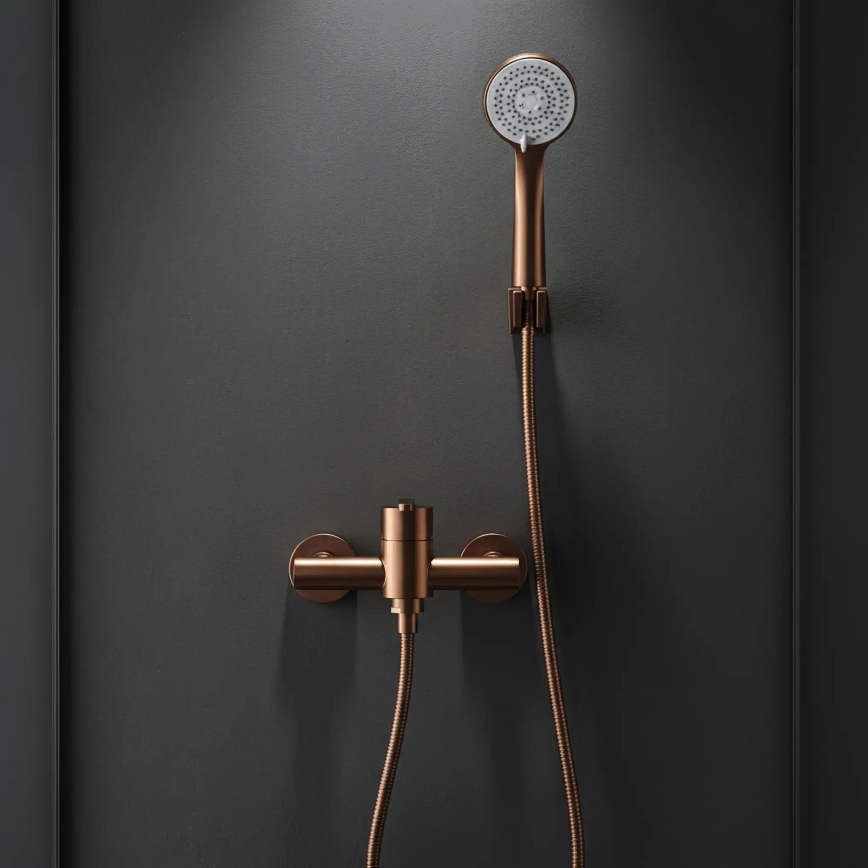 REA-B0974 - ONTARIO Shower Set with Mixer Tap, Copper