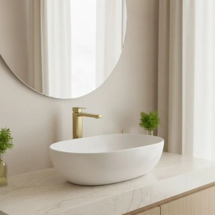 REA-B0977 - ARLO 30 cm Basin Mixer Tap, Brushed Gold