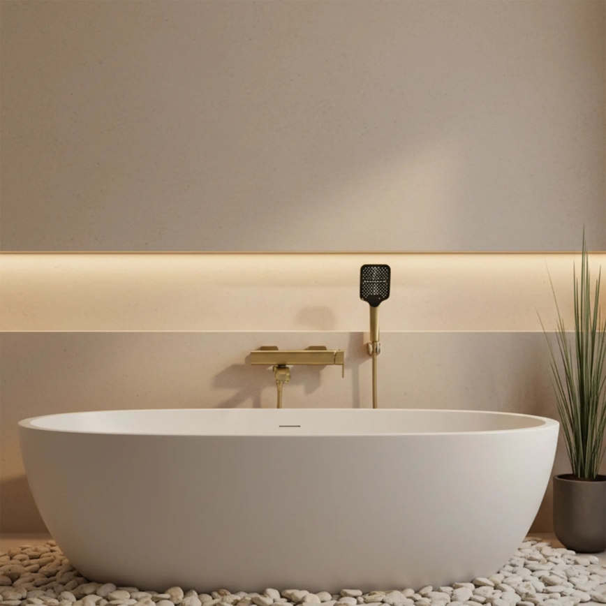 REA-B0979 - ARLO Brushed Gold Bath Set
