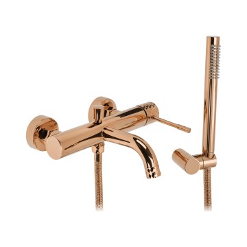REA-B0980 - LUNGO DIAMOND Bathtub Set, Brushed Copper