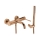 REA-B0980 - LUNGO DIAMOND Copper Bathtub Set