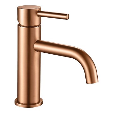 REA-B1112 - LUNGO 16,5 cm washbasin faucet brushed copper