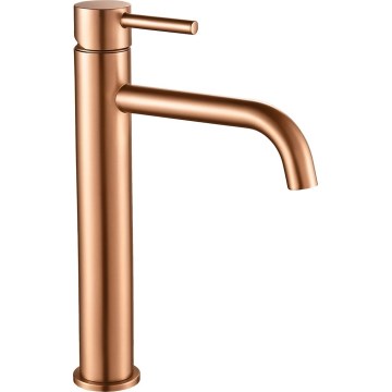 REA-B1114 - LUNGO 28 cm Bathroom Sink Faucet, Brushed Copper