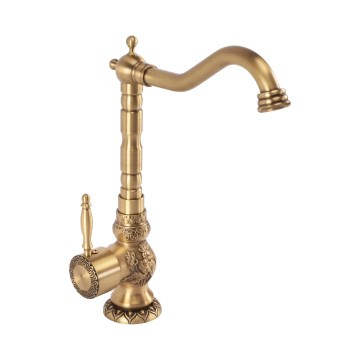 REA-B2500 - Washbasin Faucet VENICE RETRO 32 cm Brushed Gold
