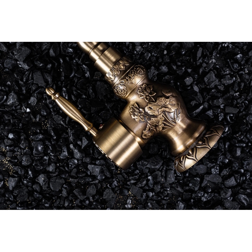 REA-B2500 - Washbasin Faucet VENICE RETRO 32 cm Brushed Gold