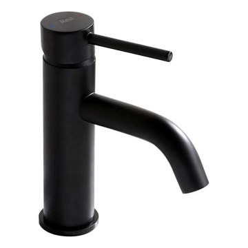 REA-B4102 - LUNGO 16.5 cm Basin Mixer, Black