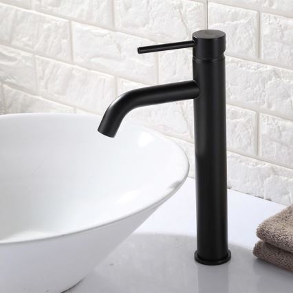 REA-B4103 - LUNGO 28 cm Basin Mixer, Black