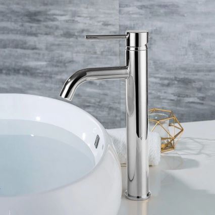 REA-B4104 - LUNGO 28 cm Basin Mixer, Polished Chrome