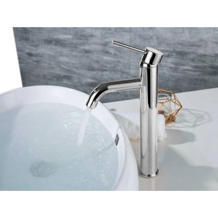 REA-B4104 - LUNGO 28 cm Basin Mixer, Polished Chrome