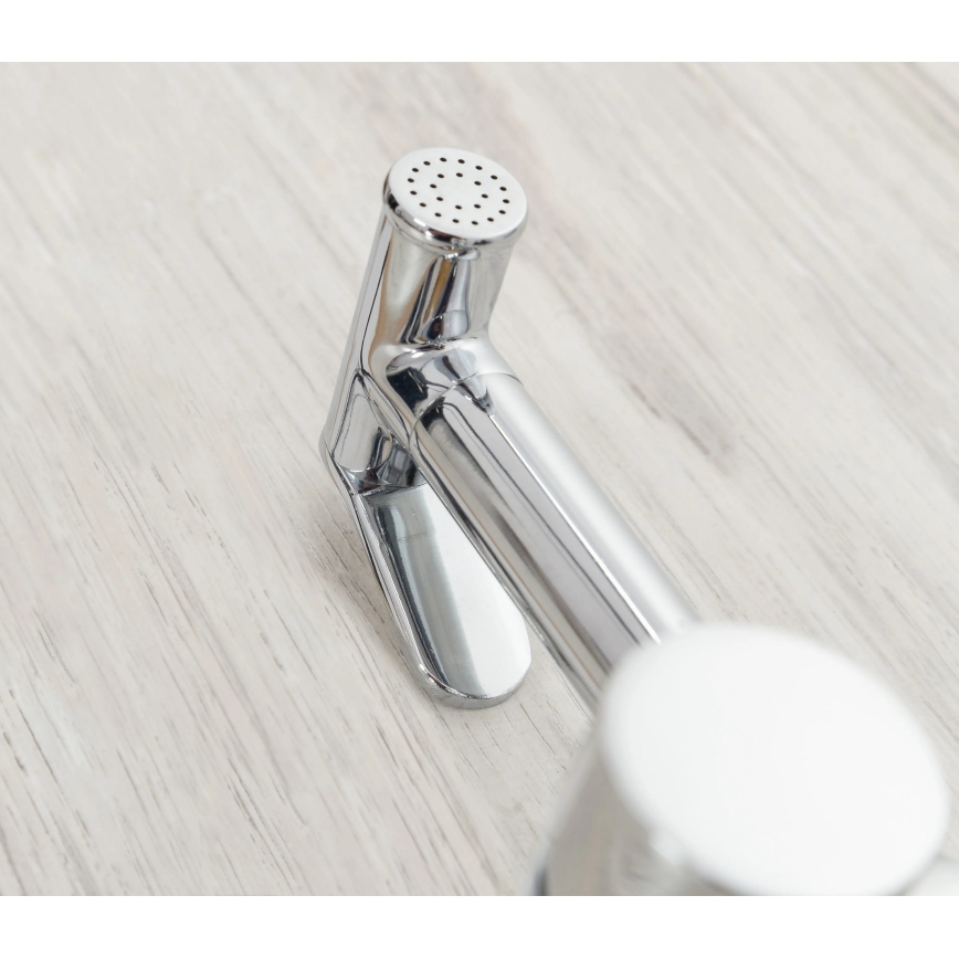 REA-B4106 - LUNGO bidet mixer with hand spray for concealed installation, polished chrome finish