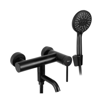 REA-B4240 - CLIF Matte Black Bathtub Set