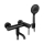 REA-B4240 - CLIF Matte Black Bathtub Set