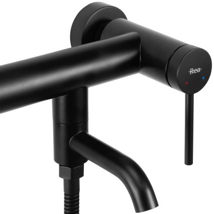 REA-B4240 - CLIF Matte Black Bathtub Set