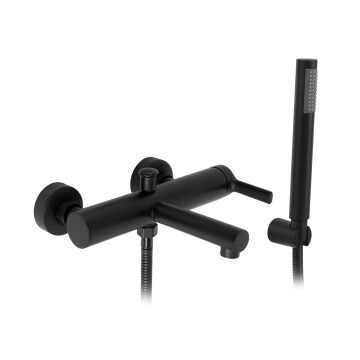 REA-B4523 - PIXEL Matte Black Bathtub Set