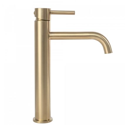 REA-B4526 - LUNGO 28 cm Brushed Gold Basin Mixer