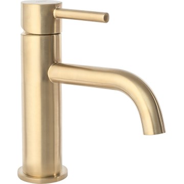 REA-B4527 - LUNGO 16.5 cm Basin Mixer, Brushed Gold