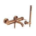 REA-B4567 - LUNGO Brushed Copper Bathtub Set
