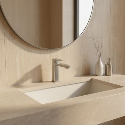 REA-B4589 - ARLO 17 cm Nickel Washbasin Faucet