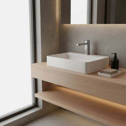 REA-B4589 - ARLO 17 cm Nickel Washbasin Faucet