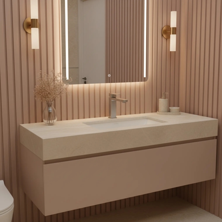 REA-B4589 - ARLO 17 cm Nickel Washbasin Faucet