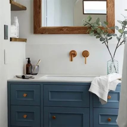 REA-B4600 - LUNGO concealed basin mixer, brushed copper finish