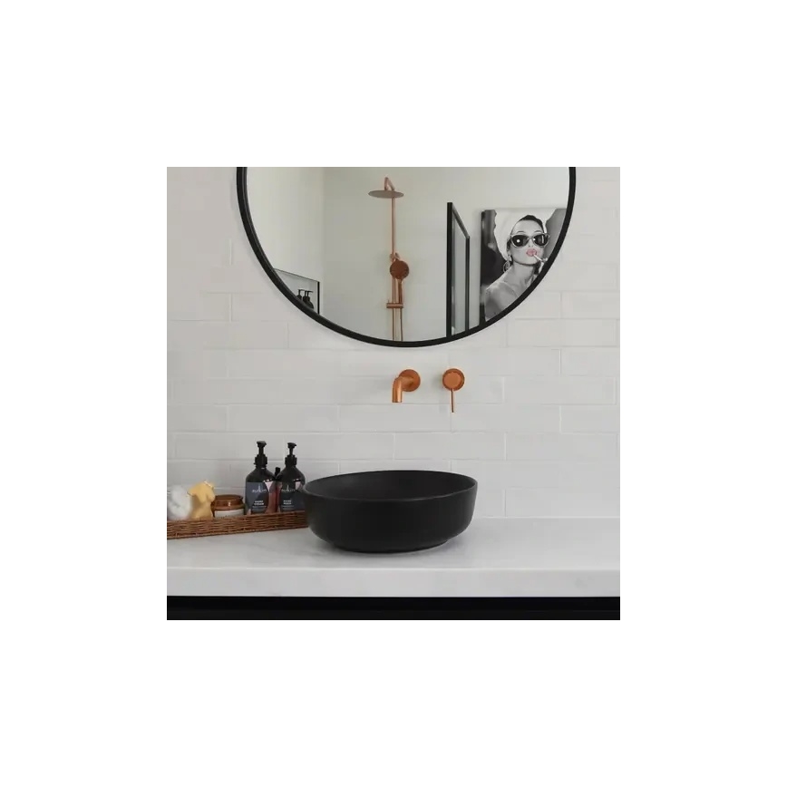 REA-B4600 - LUNGO concealed basin mixer, brushed copper finish