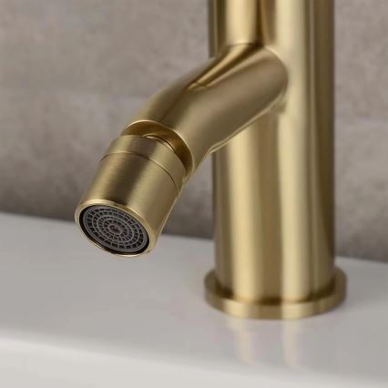 REA-B4702 - LUNGO 17 cm bidet mixer, brushed gold