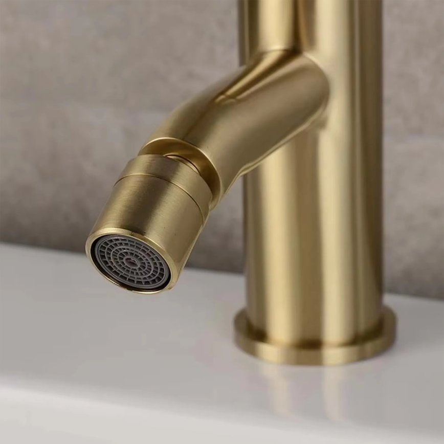 REA-B4702 - LUNGO 17 cm bidet mixer, brushed gold