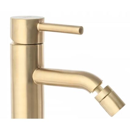 REA-B4702 - LUNGO 17 cm bidet mixer, brushed gold