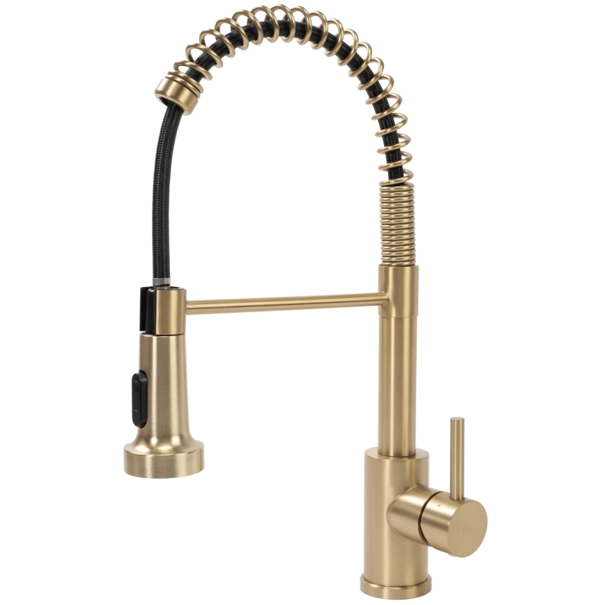 REA-B4821 - COLIN 42.5 cm Brushed Gold Kitchen Faucet with Pull-Out Spray