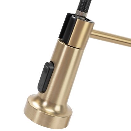 REA-B4821 - COLIN 42.5 cm Brushed Gold Kitchen Faucet with Pull-Out Spray