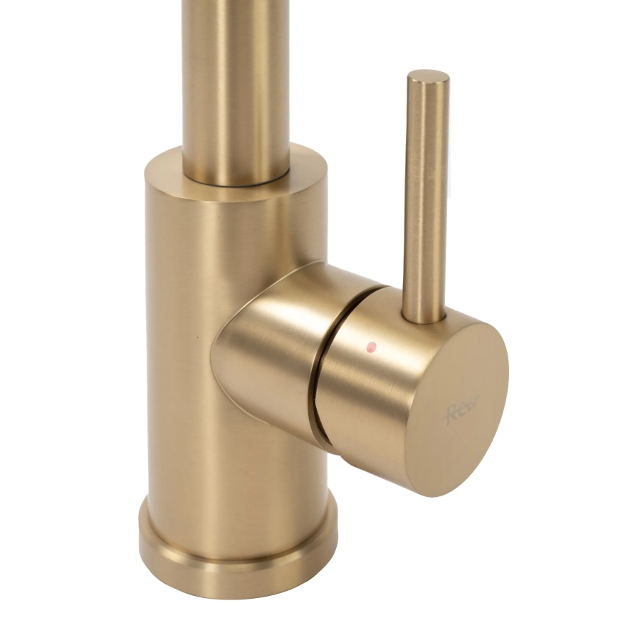 REA-B4821 - COLIN 42.5 cm Brushed Gold Kitchen Faucet with Pull-Out Spray